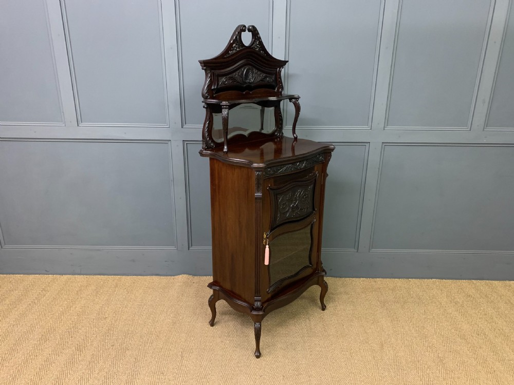 Maple and Co. Victorian Mahogany Cabinet View X