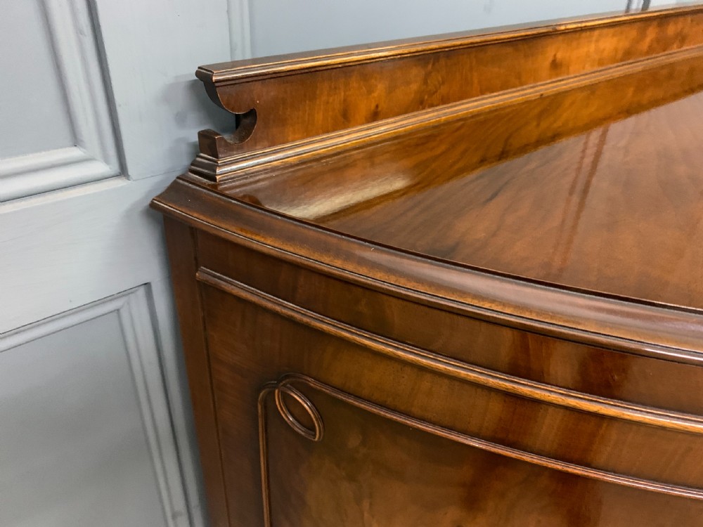 Burr Walnut Demi Lune Commode View VII