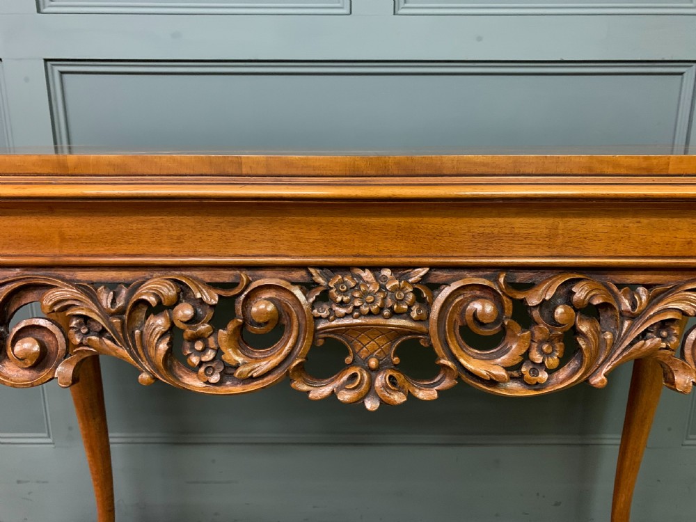 Burr Walnut Console Table View V