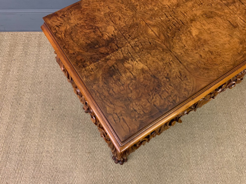 Burr Walnut Console Table View X