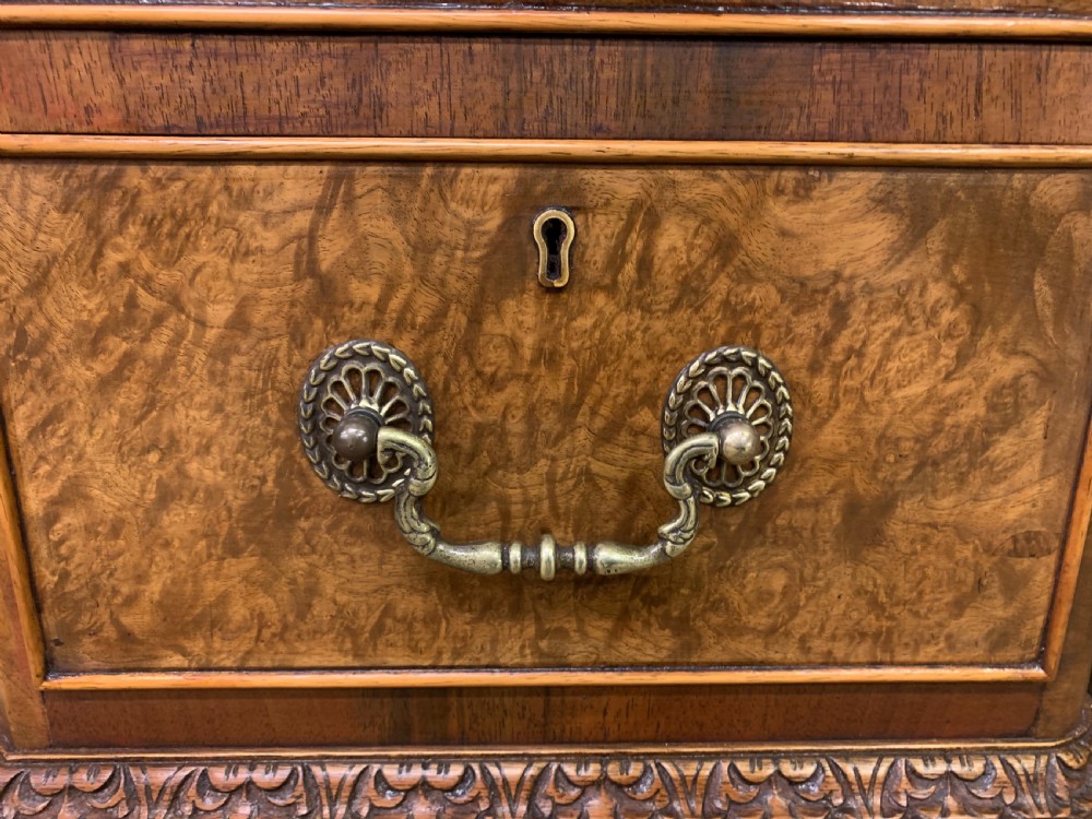 Burr Walnut Writing Desk View VII
