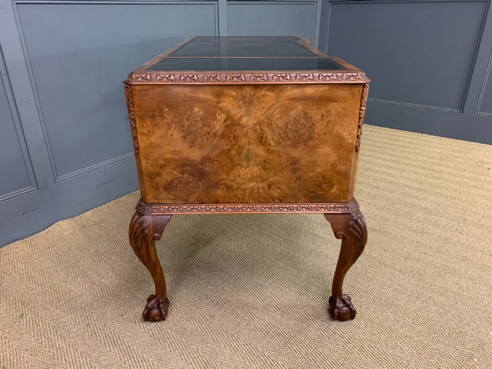 Burr Walnut Writing Desk View XI
