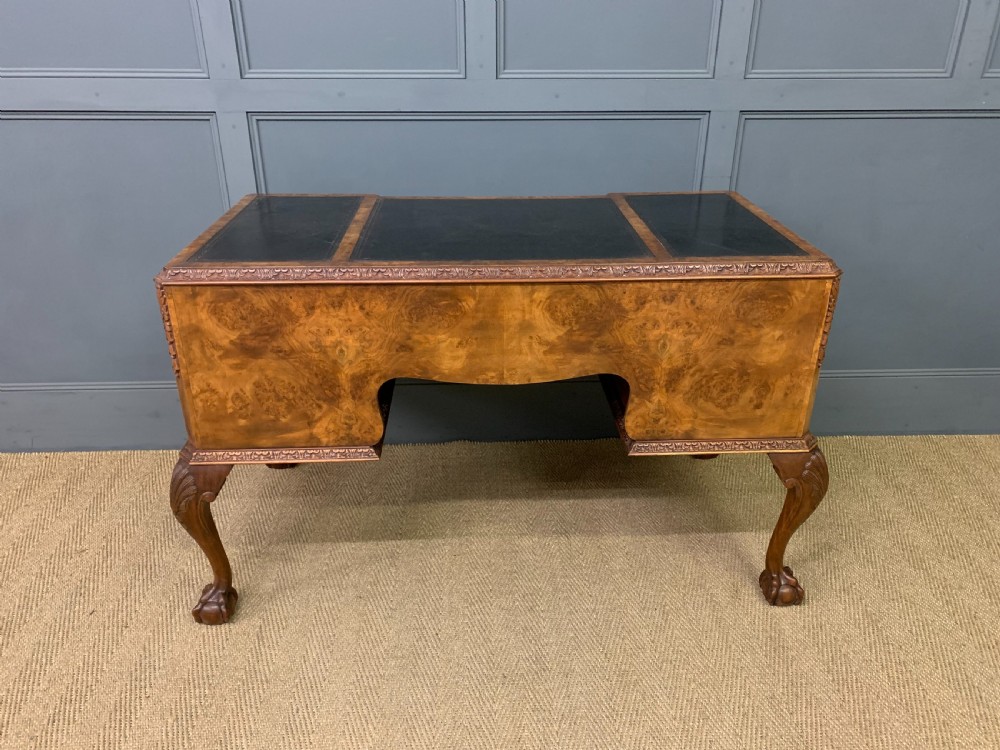 Burr Walnut Writing Desk View XV
