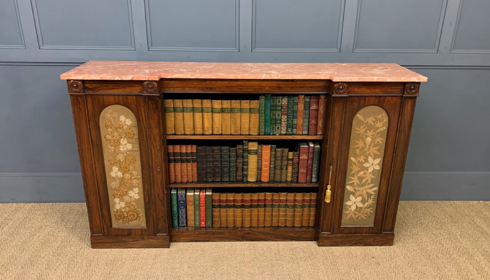 George IV Rosewood Open Bookcase