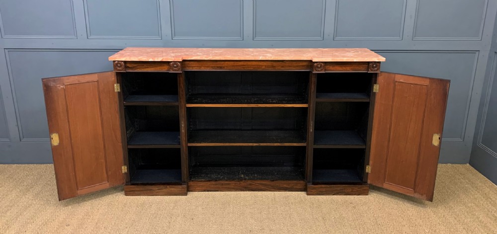 George IV Rosewood Open Bookcase View III