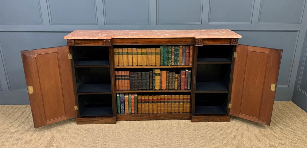 George IV Rosewood Open Bookcase View IV
