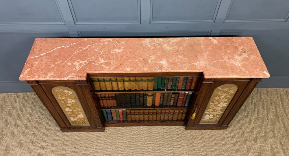 George IV Rosewood Open Bookcase View X