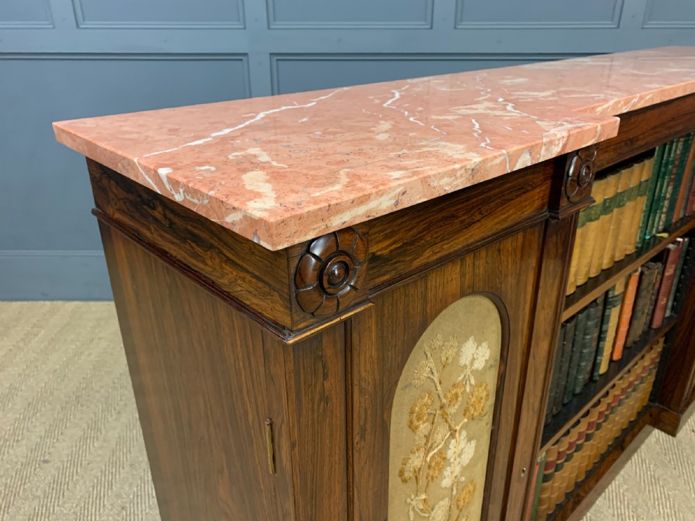 George IV Rosewood Open Bookcase View XII