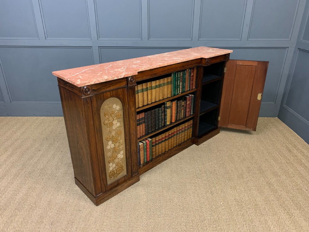 George IV Rosewood Open Bookcase View XV