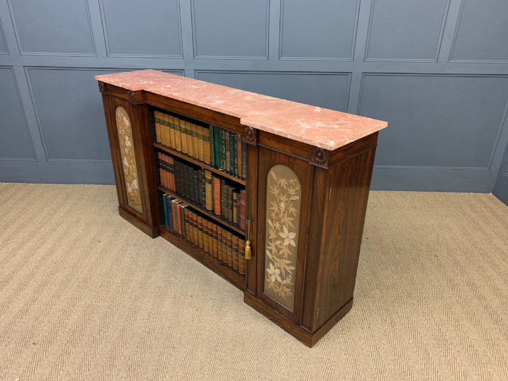 George IV Rosewood Open Bookcase View XVI