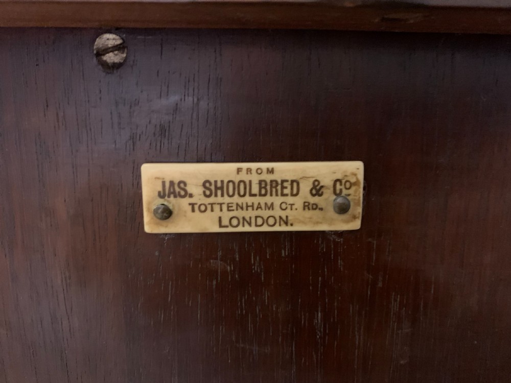 Inlaid Mahogany Display Cabinet by Jas Shoolbred View II