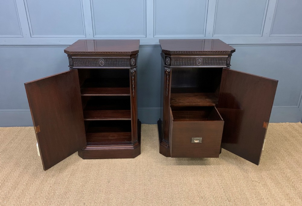 Pair of Adams Style Pedestal Cupboards View III