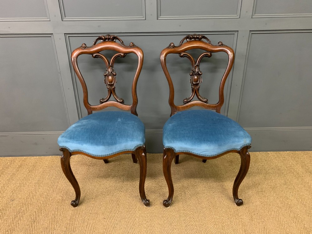 Set of 8 Victorian Rosewood Dining Chairs View IV