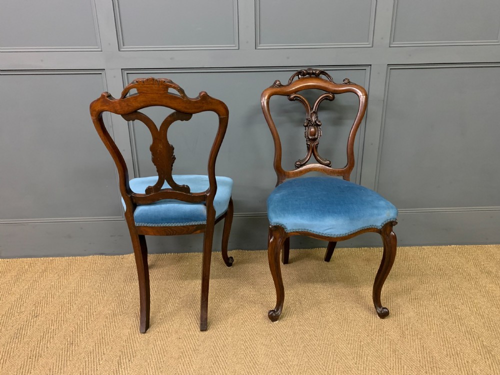 Set of 8 Victorian Rosewood Dining Chairs View VII