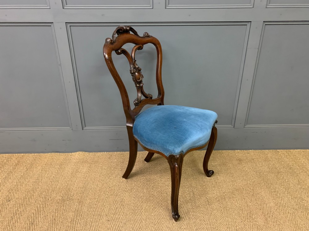 Set of 8 Victorian Rosewood Dining Chairs View IX