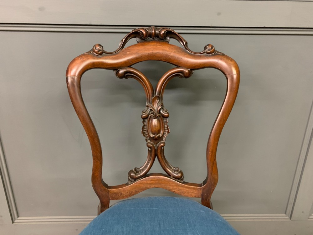 Set of 8 Victorian Rosewood Dining Chairs View X