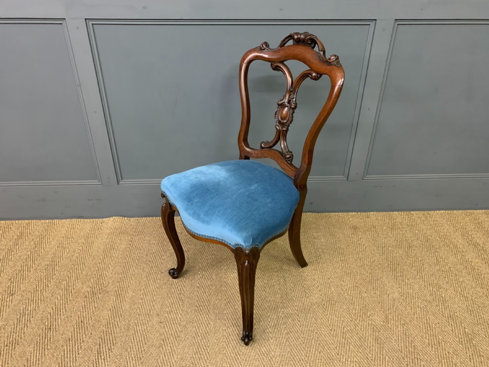 Set of 8 Victorian Rosewood Dining Chairs View XII