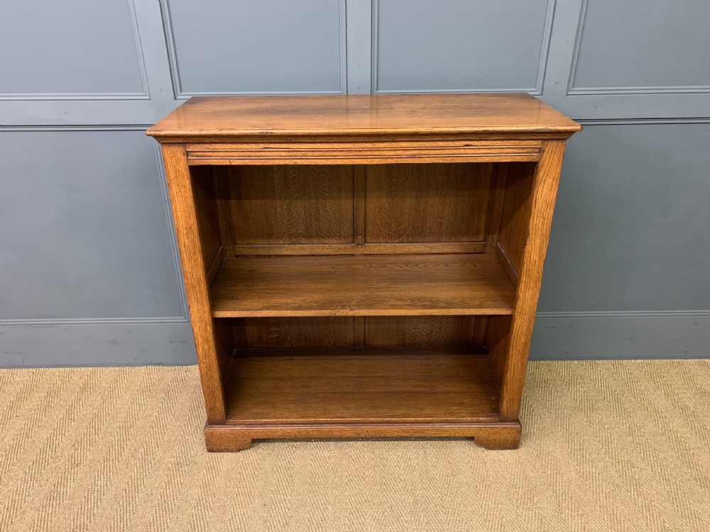 Solid Oak Open Bookcase View II