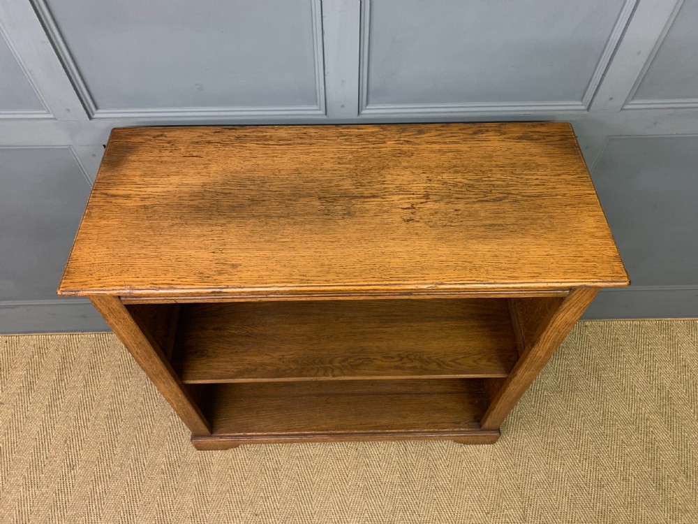 Solid Oak Open Bookcase View III