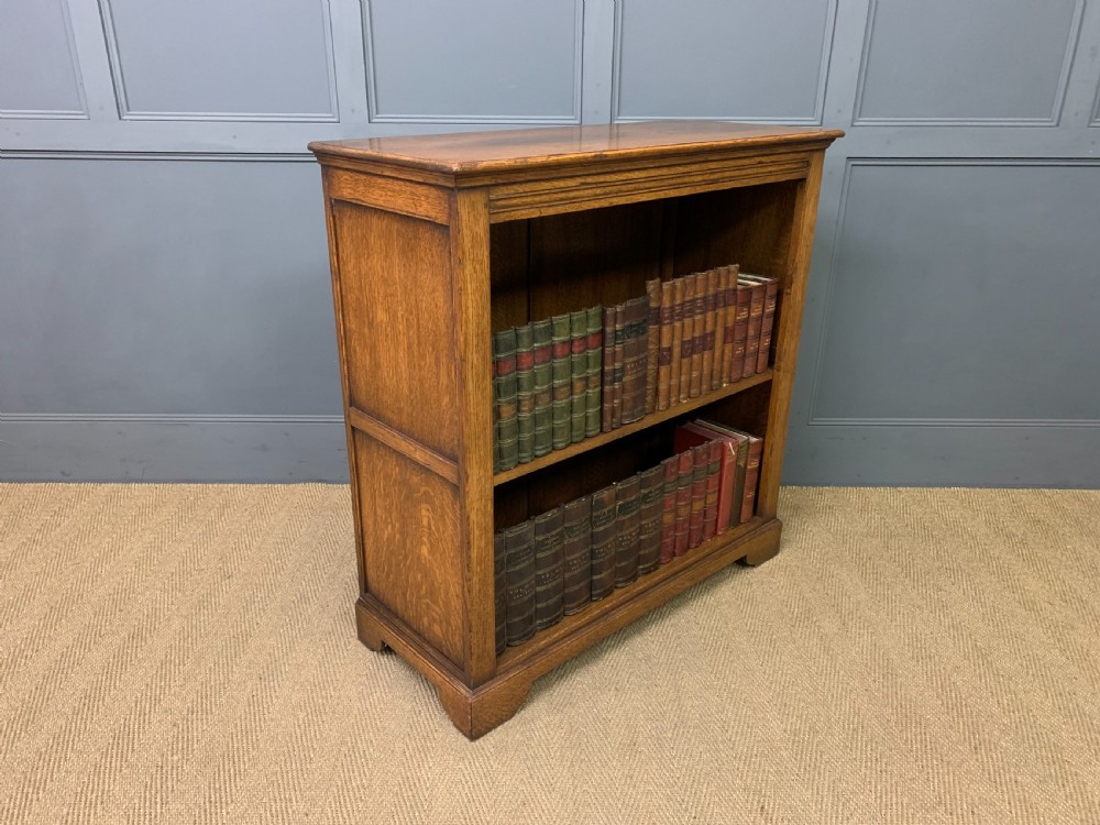 Solid Oak Open Bookcase View VI