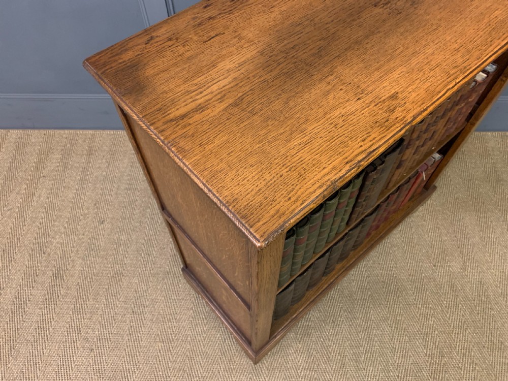Solid Oak Open Bookcase View VIII