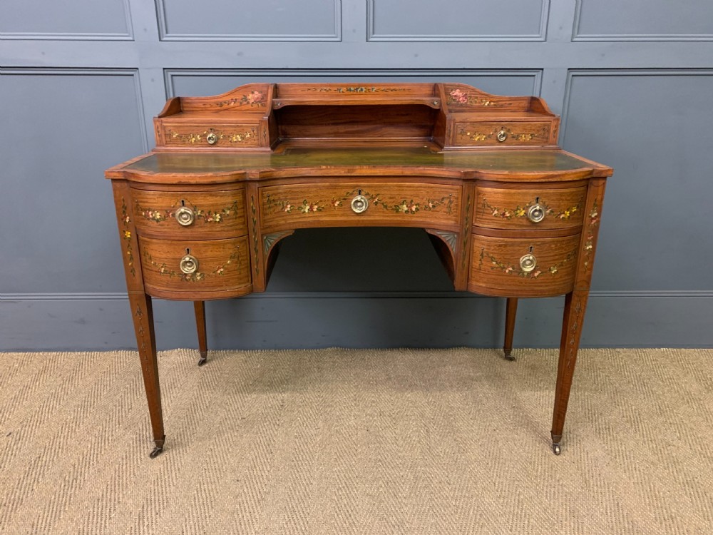 Painted Satinwood Writing Desk View III