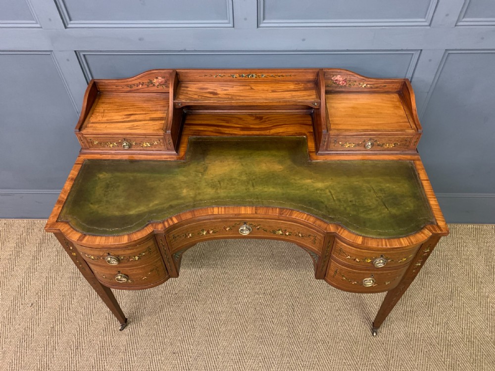 Painted Satinwood Writing Desk View IV
