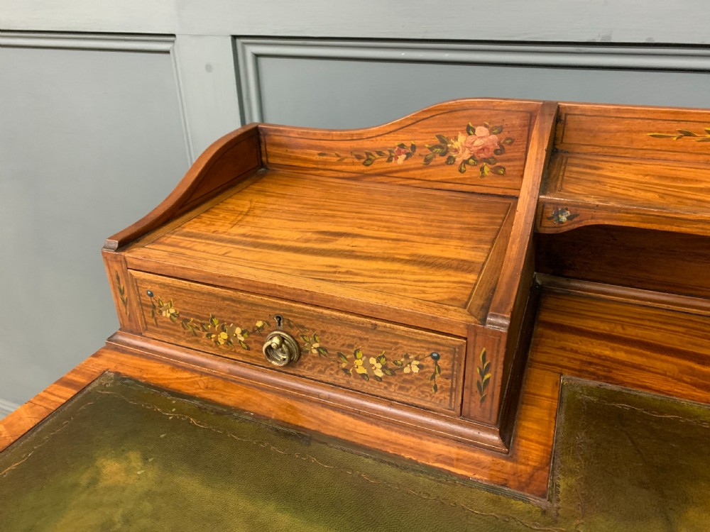 Painted Satinwood Writing Desk View V