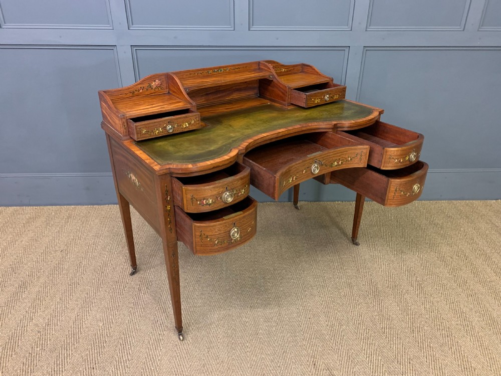 Painted Satinwood Writing Desk View XIV