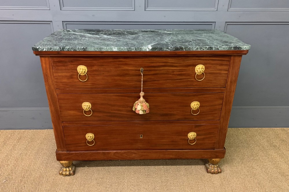 French Empire Mahogany Commode