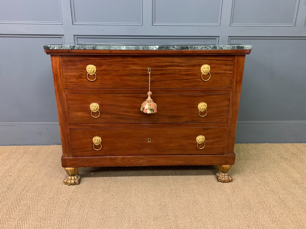 French Empire Mahogany Commode View II