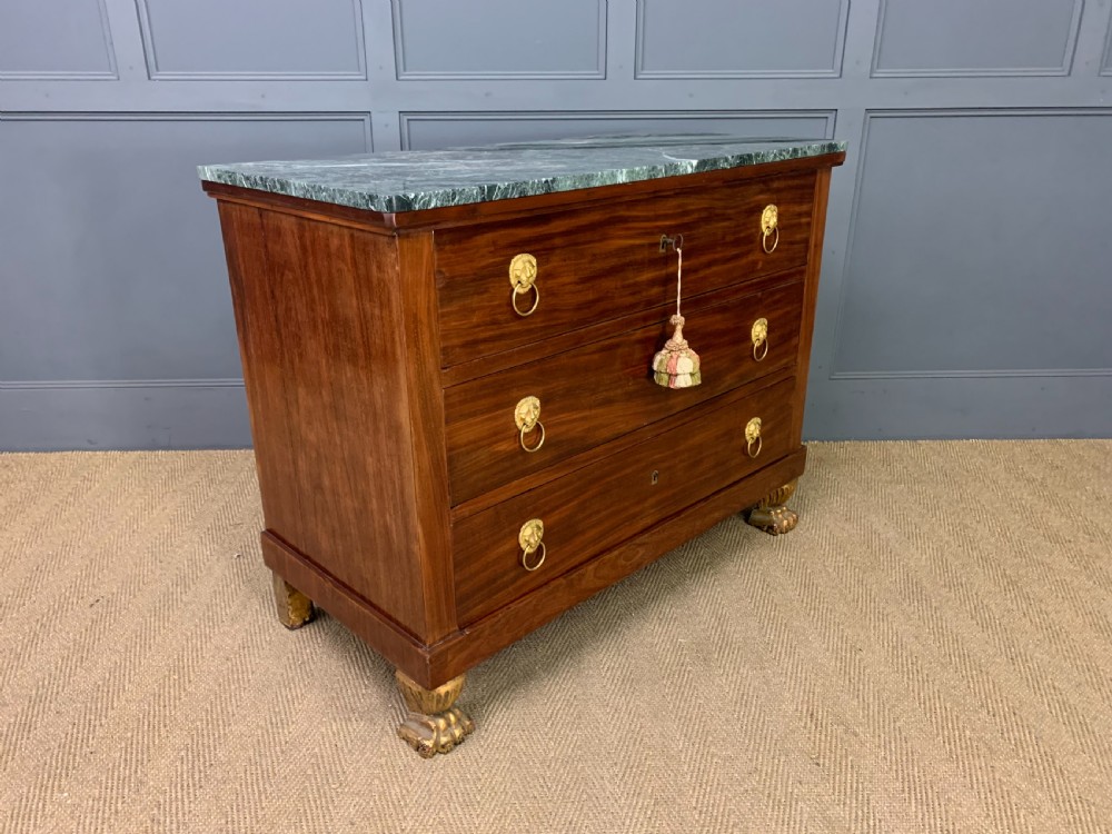 French Empire Mahogany Commode View VII