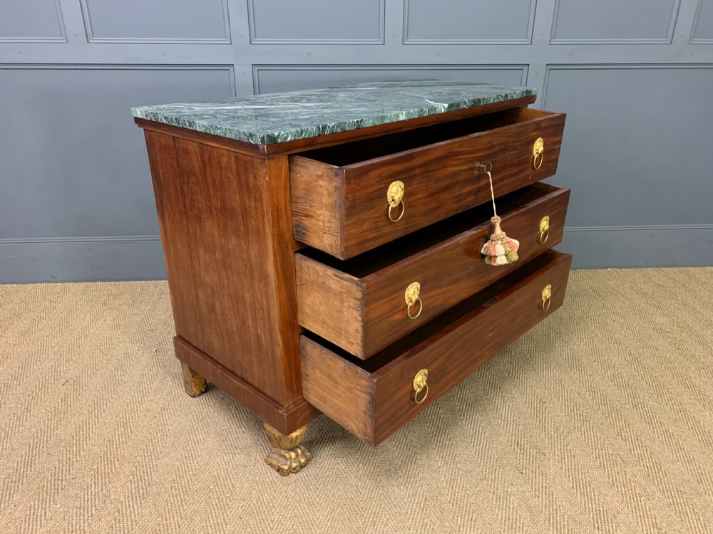French Empire Mahogany Commode View XI