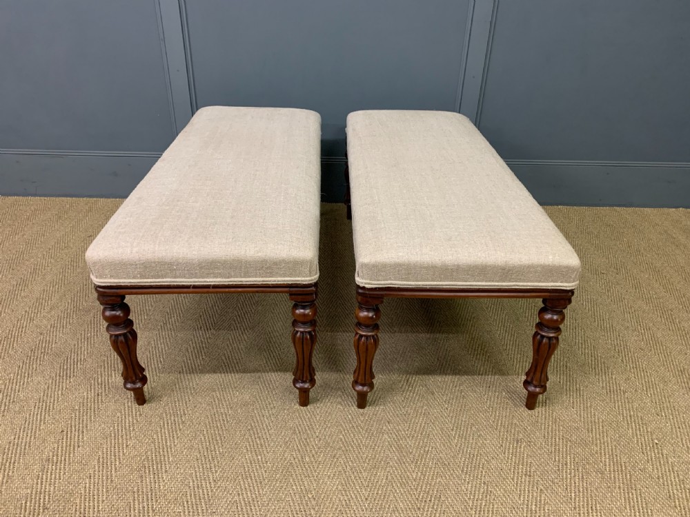 Pair of Victorian Stools View II