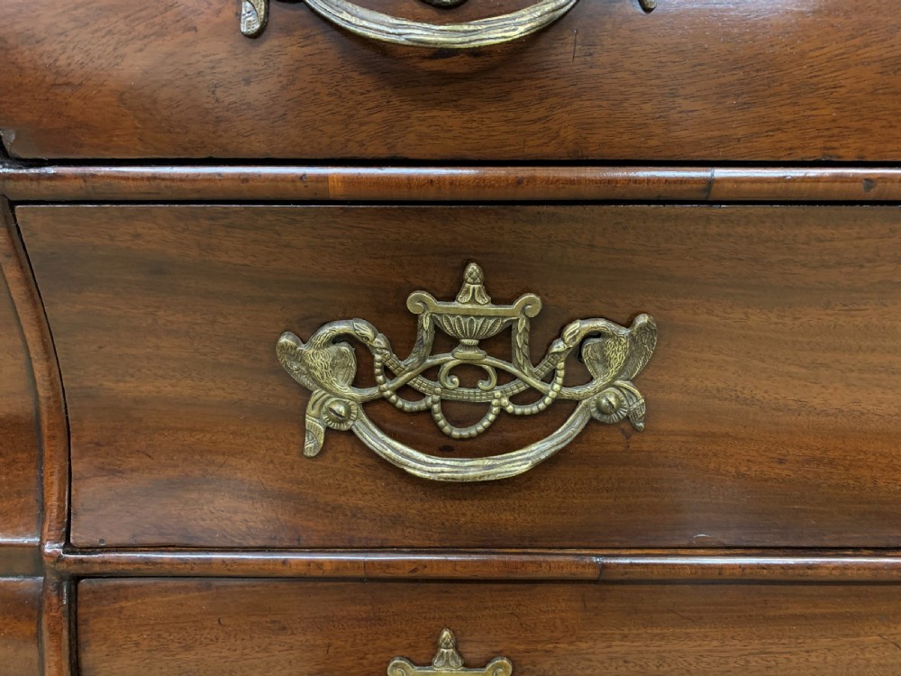 18th Century Figured Mahogany Dutch Bombe Chest View VI