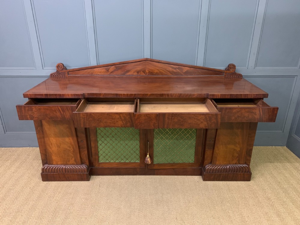 George IV Period Mahogany Cupboard Based Sideboard View XI