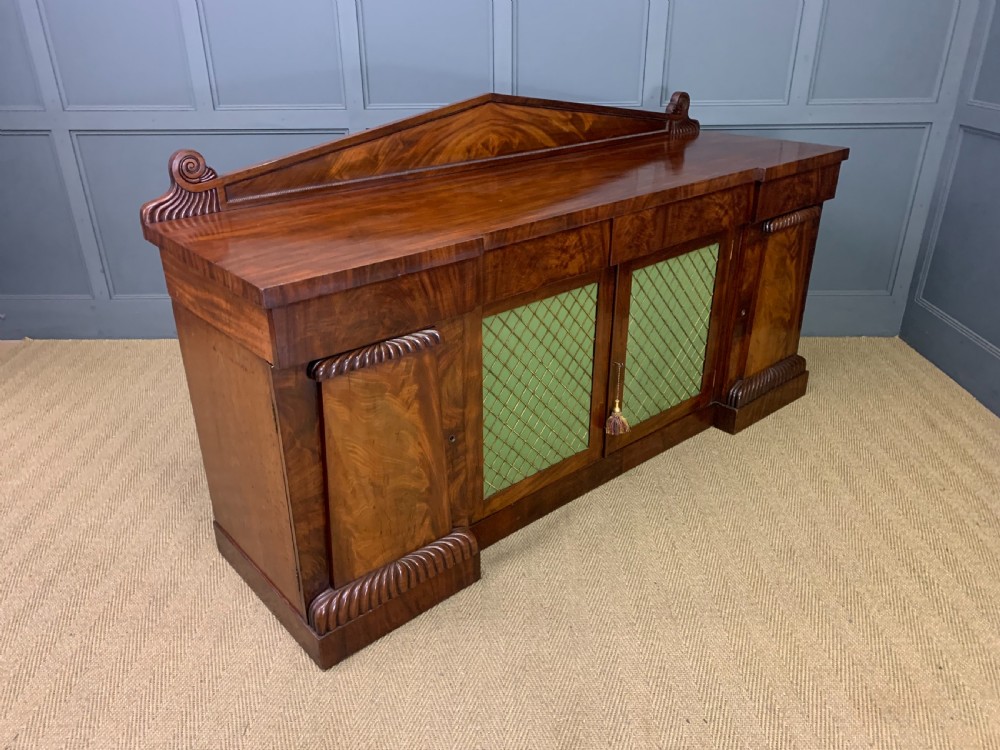 George IV Period Mahogany Cupboard Based Sideboard View XII