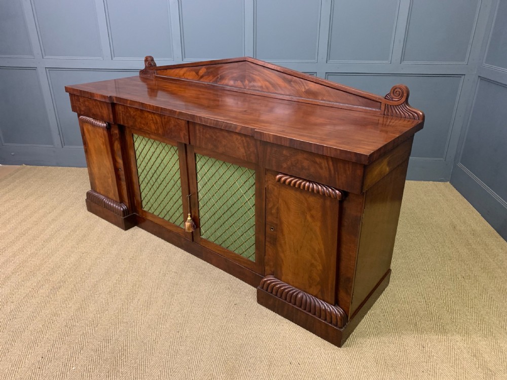 George IV Period Mahogany Cupboard Based Sideboard View XIV