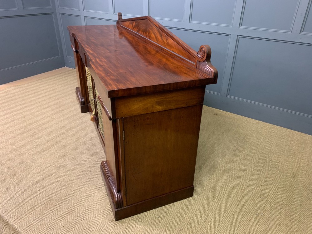 George IV Period Mahogany Cupboard Based Sideboard View XV