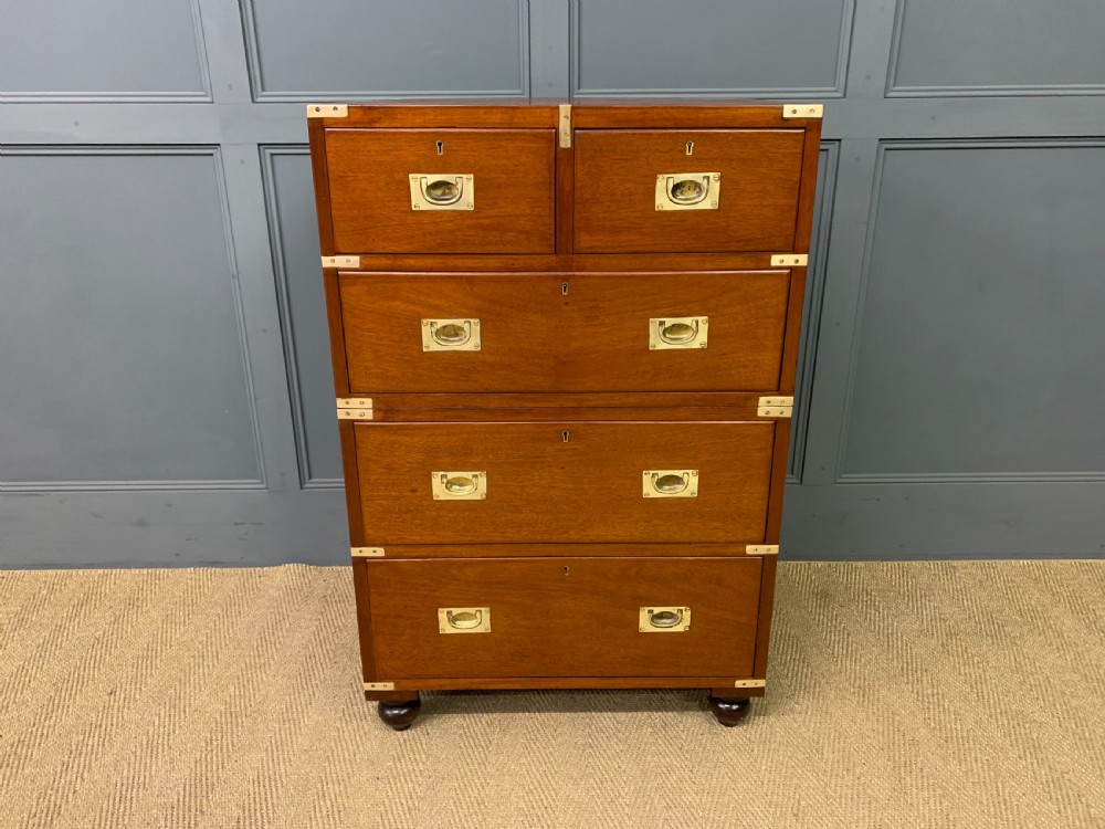 19th Century Walnut Military Chest of Drawers View III