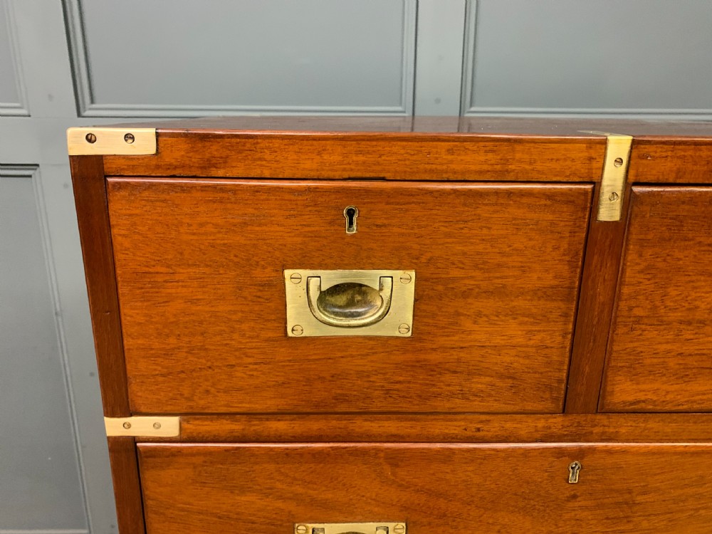 19th Century Walnut Military Chest of Drawers View V