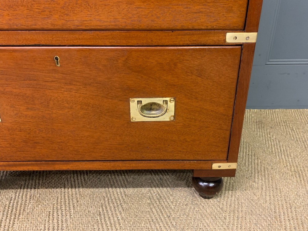 19th Century Walnut Military Chest of Drawers View VII