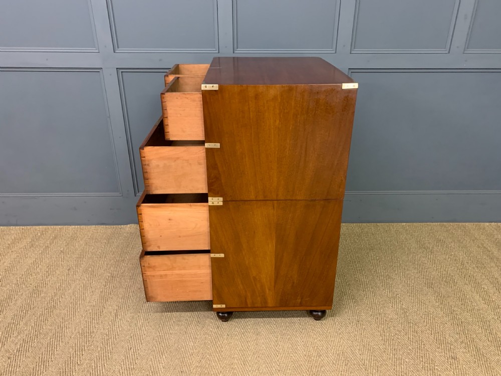 19th Century Walnut Military Chest of Drawers View XII