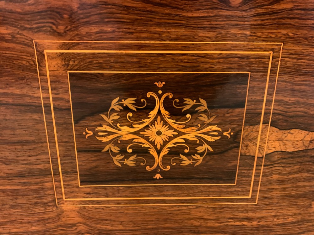 Edwardian Inlaid Rosewood Occasional Table View X