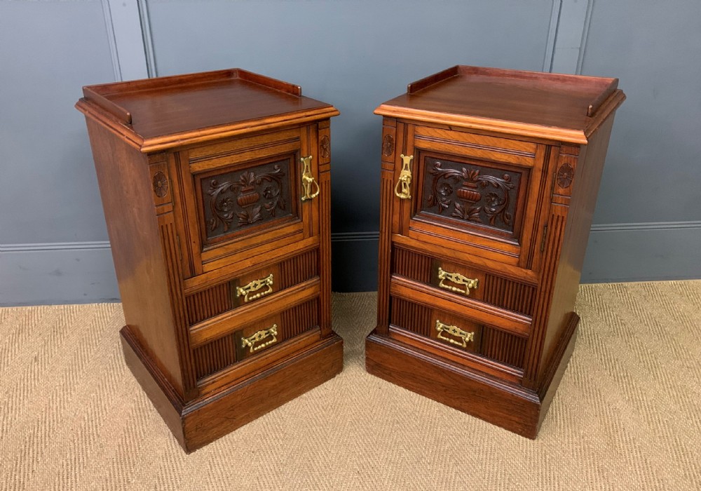 Pair of Victorian Bedside Cupboards