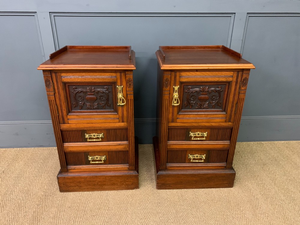 Pair of Victorian Bedside Cupboards View II