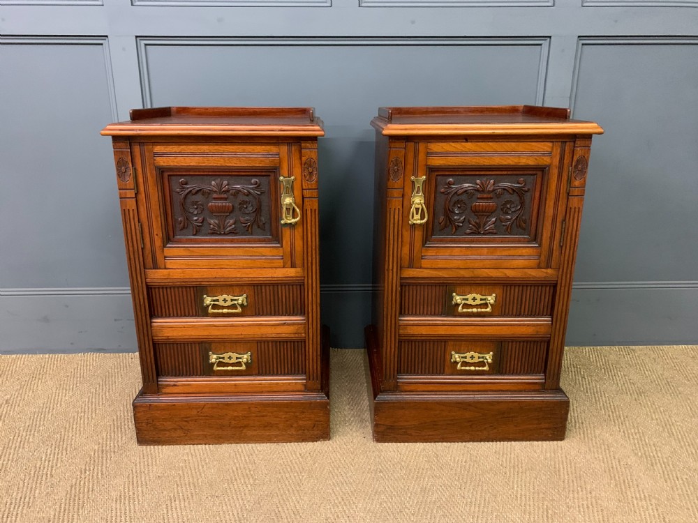 Pair of Victorian Bedside Cupboards View III