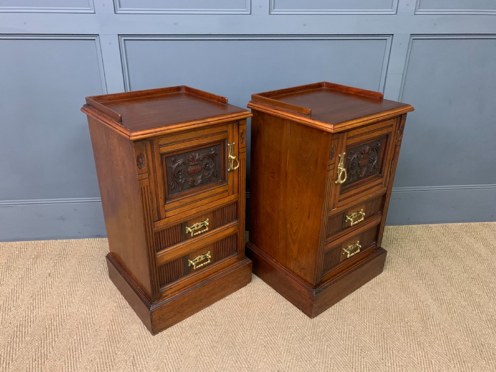 Pair of Victorian Bedside Cupboards View VIII
