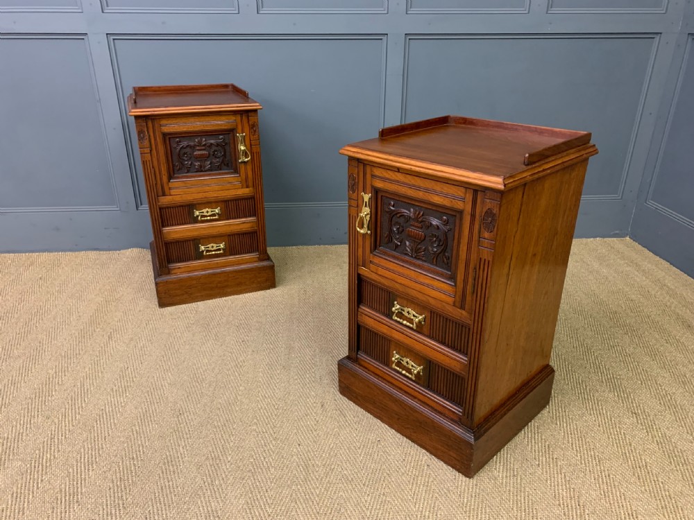 Pair of Victorian Bedside Cupboards View IX