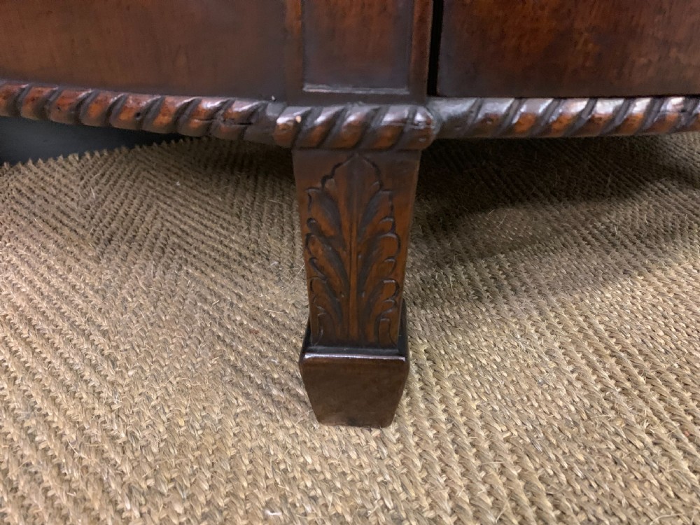 Adams Style Mahogany Demi Lune Commode View VI